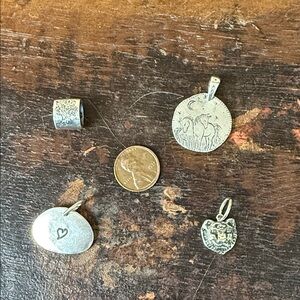 Jes MaHarry Sterling Silver 4 piece charm set. New with tags.